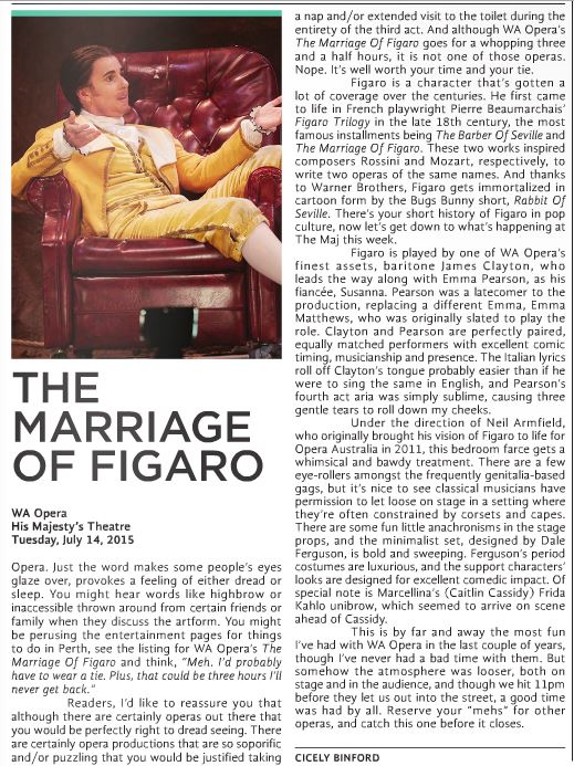 Marriage of Figaro review for X-Press